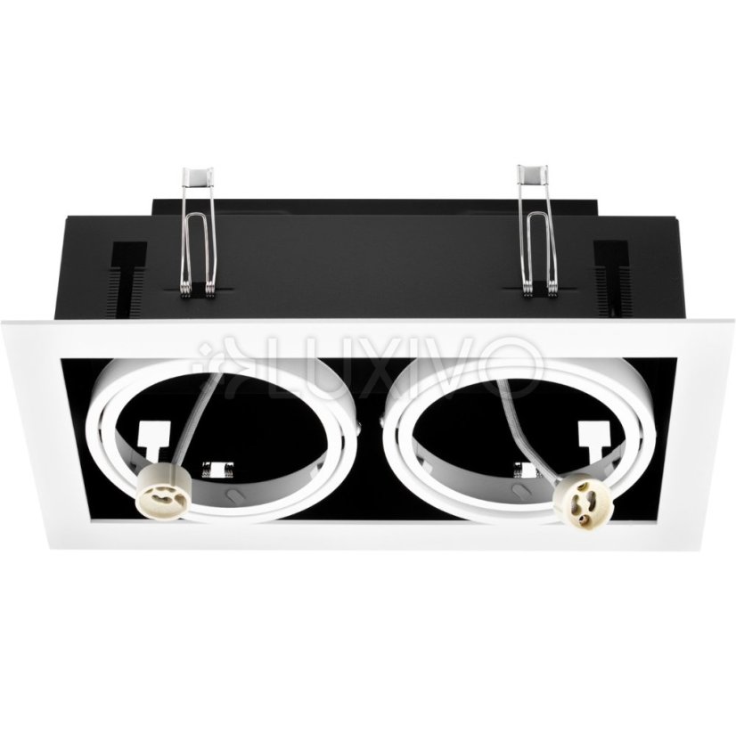 Halogénové svietidlo na zapustenie 2x GU10 ES111 Obdĺžnik biely CANIS LUMILED