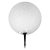 Vonkajšia záhradná lampa 230V E27 KULA 35cm Stone