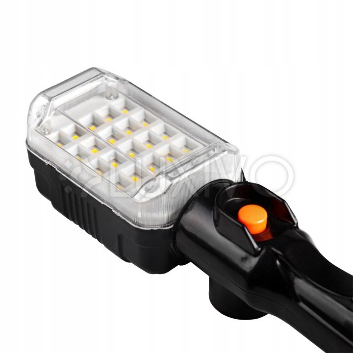 Pracovná baterka LED 12W 6500K studená 5m kábel čierna Masterled