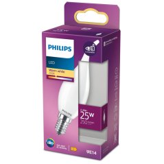 LED žiarovka Flame E14 BA35 2,2W = 25W 250lm 2700K Teplé vlákno Mlieko PHILIPS
