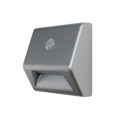 LED schodiskové svetlo na batérie so senzorom pohybu a súmraku 0, 25W 4000K neutrálna 10lm strieborné IP54 NIGHTLUX Osram