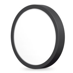 LED stropné svietidlo na povrchovú montáž 15W 1850lm 4000K Neutral Black Videx