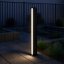 Záhradná lampa stĺpik vonkajšia stojaca 24W 1820lm 4000K neutrálna 120° čierna IP44 60cm Roma Masterled