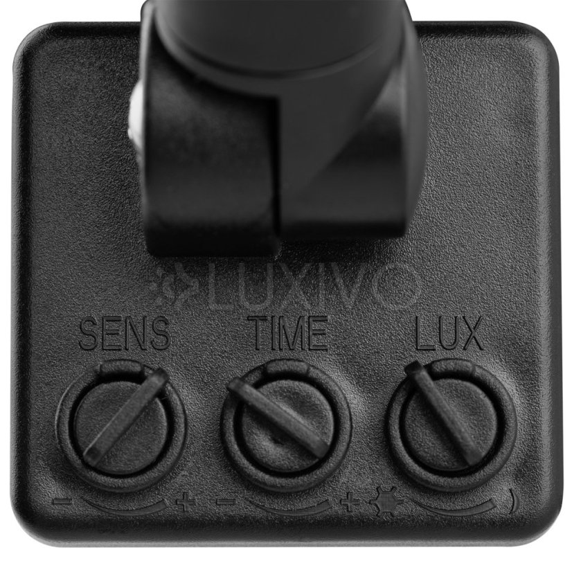 Vonkajšie nástenné svietidlo E27 so senzorom pohybu čierne BELLIS LUMILED