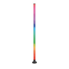 Stojacia lampa podlahová 10W RGB 6500K LED 250lm 360° 150cm čierna diaľkové ovládanie Videx
