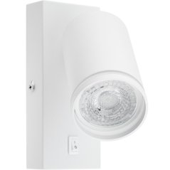 Nástenné svietidlo zápustné na čítanie GU10 biela matná Ring Masterled