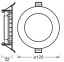 3x svietidlo zapustené stropné HALOGÉNOVÉ LED bodové okrúhle 8W 550lm 4000K neutrálna biela Downlight Osram