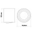 HALOGEN Hliníkové svietidlo na povrchovú montáž Black SPOT TUBA 10cm pre LED GU10 Bellalux