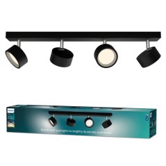 LED reflektorové stropné svietidlo 22W 2200lm 2700K Black Brother Philips