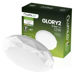 LED stropné svietidlo 12W IP44 Round GLORY 2 DIAMENT 26cm LUMILED