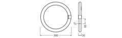 Ledvance kruhová LED žiarivka G10q T9 18,3W 2200lm 6500K Cold 110° Ledvance