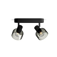 Reflektorové stropné svietidlo 2x E14 Black Sleet Philips