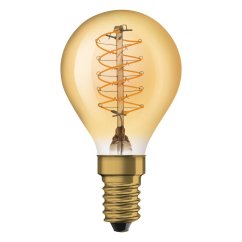 Dekoratívna LED žiarovka E14 P45 3,4W = 25W 250lm 2200K Warm 320° Filament Dimmable OSRAM Vintage 1906