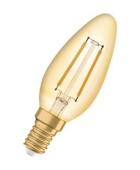 Dekoratívna LED žiarovka B35 Candle E14 1,5W = 12W 120lm 2400K Warm 300° Vintage 1906 Osram