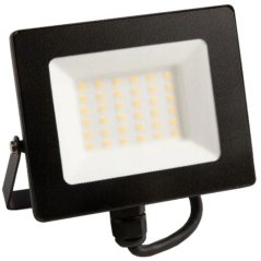 LED reflektor Halogén 30W 6500K 2700lm IP65 Black ECOLIGHT