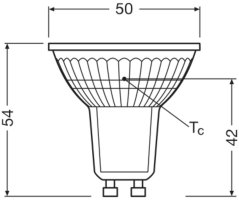 LED reflektorová žiarovka GU10 PAR16 2,6W = 35W 230lm 4000K Neutral 36° Ledvance