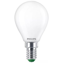 LED žiarovka E14 Ball P45 2,3W = 40W 485lm 210lm/W 2700K Warm 300° CLASS A UltraEfficient Philips