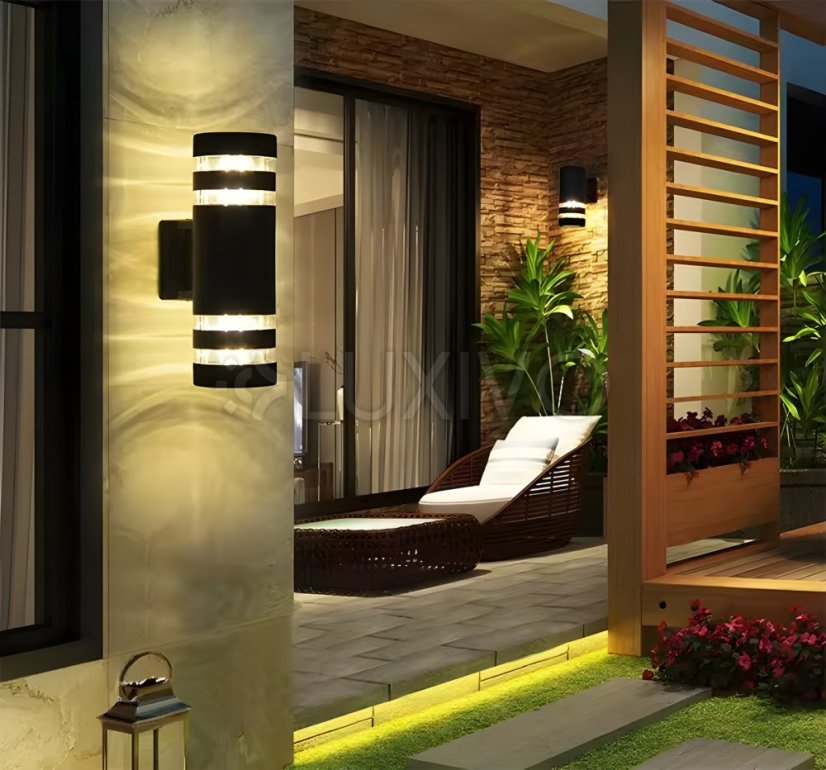 Záhradné nástenné svietidlo 2x E27 12W LED Upstairs Downstairs RINGO LUMILED