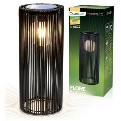 Solárna záhradná lampa LED FLORE stojaca podlahová lampáš 40cm 3000K Lumiled