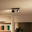 LED reflektorová stropná lampa 11W 1100lm 2700K Black Brother Philips