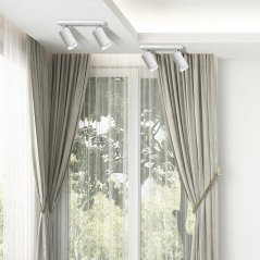 Nástenné a stropné bodové svietidlo 2x GU10 biele IP44 TURYN Goldlux