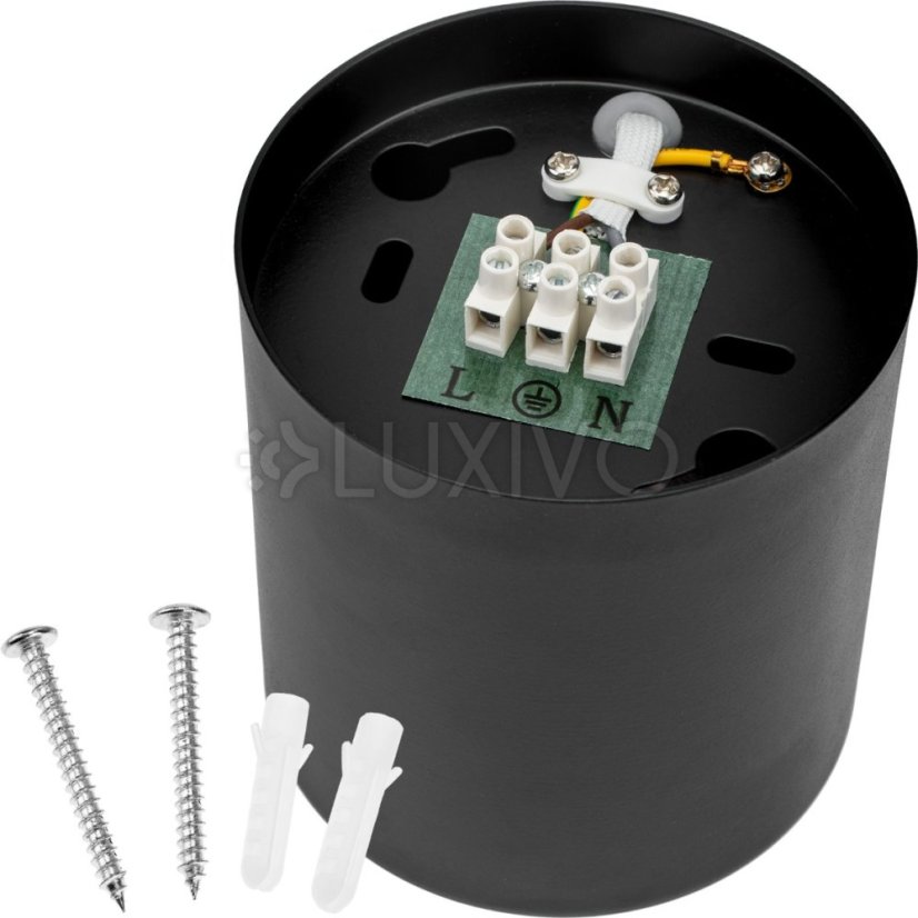 HALOGEN Hliníkové svietidlo na povrchovú montáž Black SPOT TUBA 10cm pre LED GU10 Bellalux