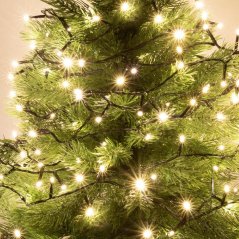 Vianočná led svetelná reťaz vnútorná - 100led - 8m teplá biela