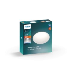 Plafond LED povrchová montáž SHAN 12W 4000K 26cm okrúhly so senzorom pohybu PHILIPS