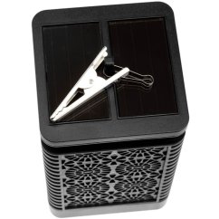 Záhradný lampáš LED Solar Decorative Flame Square 17cm