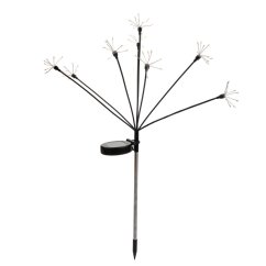 2x Solárna záhradná lampa LED ALISMA zapichovacia vonkajšia 70cm 2700K IP44 LUMILED