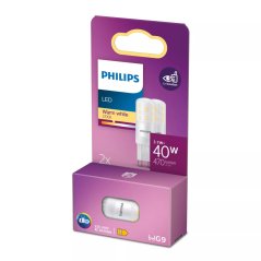 2x LED žiarovka G9 Capsule 3,7W = 40W 470lm 2700K Warm 320° Philips