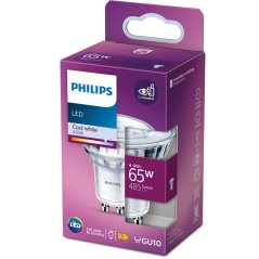 LED žiarovka GU10 4,9W = 65W 485lm 4000lm Neutrálny 36° reflektor PHILIPS