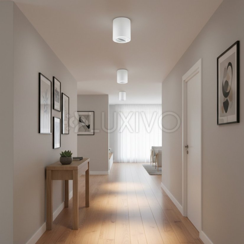 Prisadené halogénové bodové svietidlo AMAT-M - GU10 - LUMILED okrúhle biele 84 mm