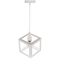 IL MIO SWEDEN Geometrické stropné závesné svietidlo 1xE27 biele - GOLDLUX (Polux)