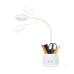 Stolová LED lampa akumulátorová 5W 180lm biela Lusia LED2B
