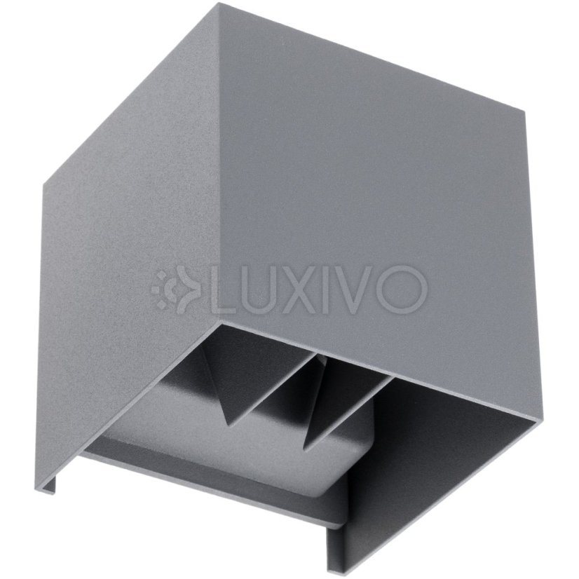 Záhradné nástenné svietidlo LED G9 nastaviteľné zhora nadol Graphite PYXIS LUMILED