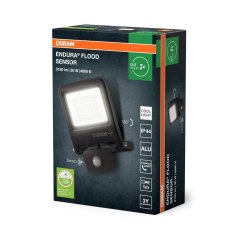LED reflektor halogénový vonkajší so senzorom pohybu a súmraku 30W 4000K neutrálna 3000lm sivý IP44 Endura Osram