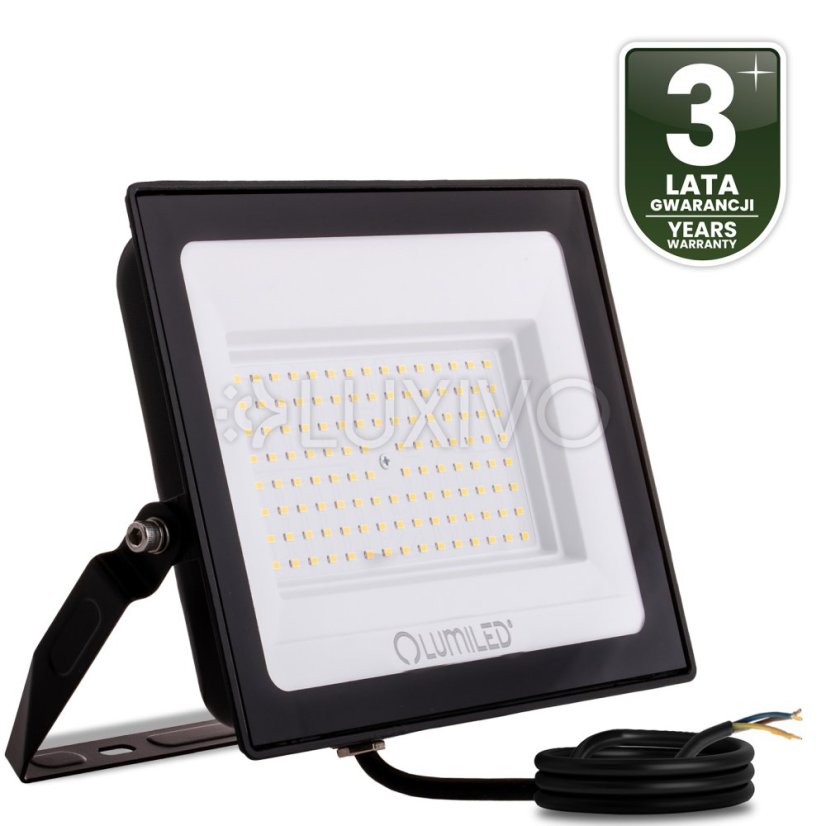 LED reflektor ZUNA2 100W 9000lm 6500K IP65 Black LUMILED