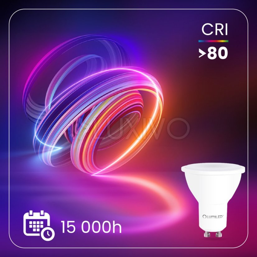 LED žiarovka GU10 5W = 35W 470lm 4000K Neutrálna 120° LUMILED