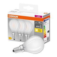 3PAK LED žiarovka E14 P45 4W = 40W 470lm 2700K teplá pätica OSRAM