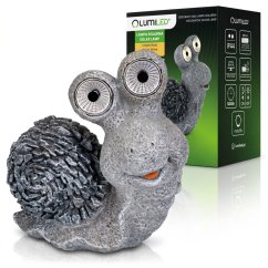 Solárna záhradná lampa LED slimák dekoratívna figúrka 3000K GARIS IP44 Lumiled