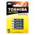 Alkalické batérie TOSHIBA HIGH POWER LR03 AAA 1,5V blister 4ks