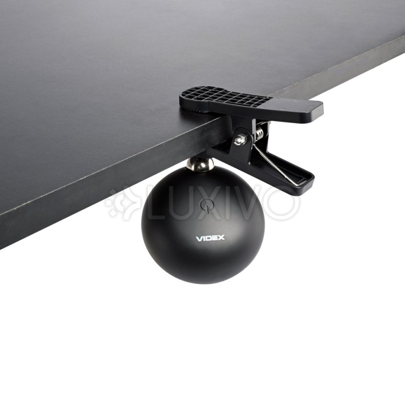Lampa stolová LED 3W 300lm 5500K studená čierna stmievateľná Videx
