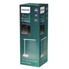 TILPA LED stolová lampa 5W 5000K stmievateľná biela PHILIPS