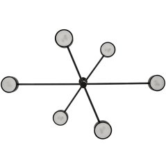 LED závesné stropné svietidlo 6x GX53 Wall Black OVILO LUMILED