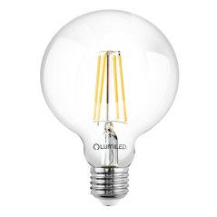 Dekoratívna LED žiarovka E27 G125 7W = 60W 806lm 3000K teplá 360° žiarovka LUMILED globe