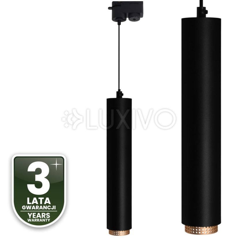 Stropné závesné svietidlo 29cm GU10 LED ELIGIS Black LUMILED