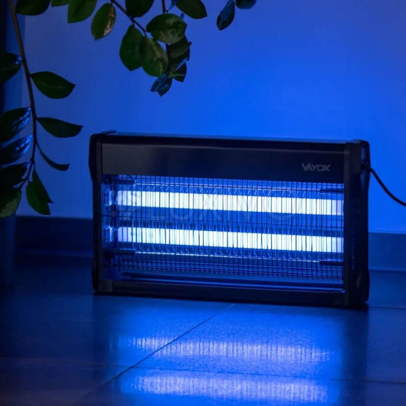 Insekticídna lampa Elektrická pasca 120m2 na muchy komáre hmyz VAYOX
