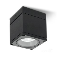 Záhradná vonkajšia bodová lampa GU10 čierna IP54 Querk