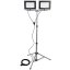 Reflektor LED Halogén lampa 2 x 100W na statíve GLAREX 4000K LUMILED